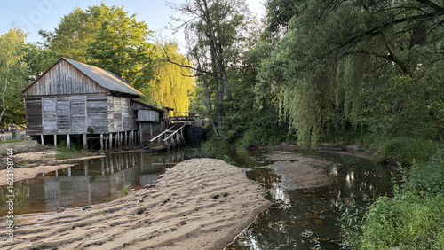 Rustic Wooden Mill House by the River