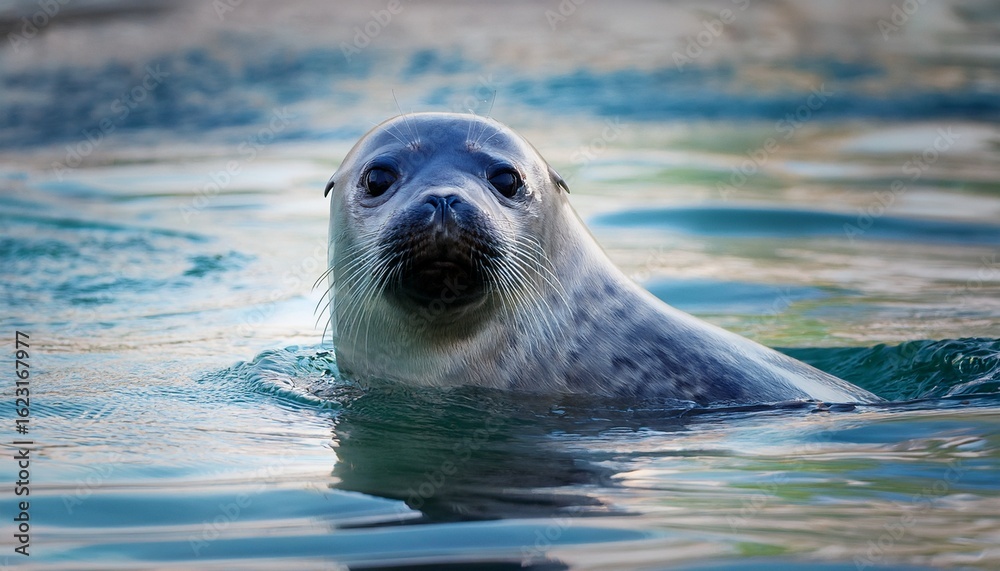 Fototapeta premium robbe im wasser
