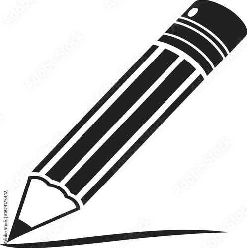 Flat Pencil Symbol