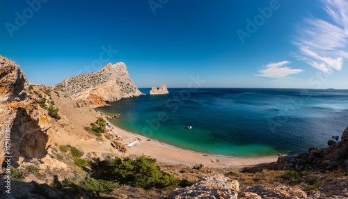 fig beach in the vicinity of balaklava sevastopol crimean peninsula
