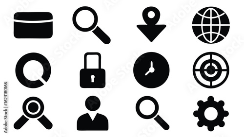 Outline Sector of Society Icon Set
