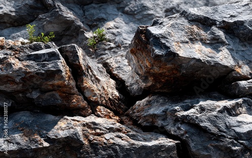 Rocky outcrop with crevice