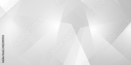 Abstract white and grey background .Minimal geometric white light background .Abstract white and grey on light silver background modern design used about technology or product presentation backdrop.	
