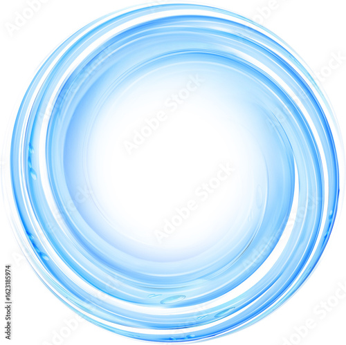 water tornado spinning into a blue tornado