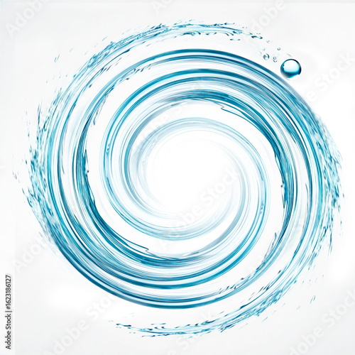 water tornado spinning into a blue tornado