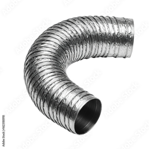 Flexible duct connector on white background  no background, isolated