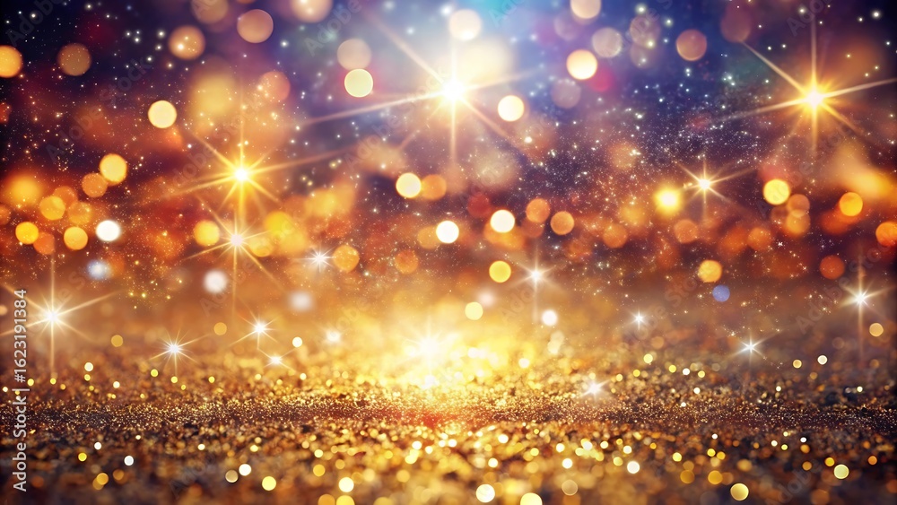 Naklejka premium Beautiful Abstract Shiny Light and Glitter Background