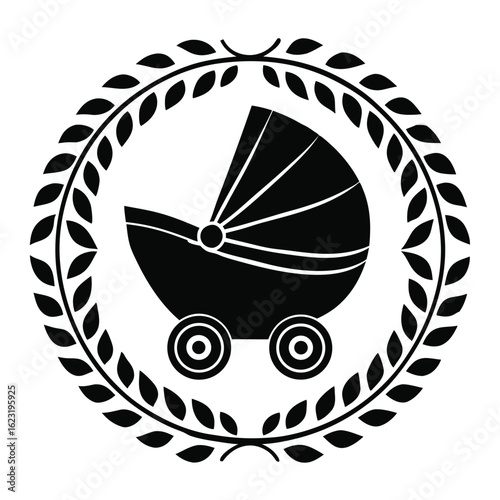 Black silhouette logo representing positive postpartum experience