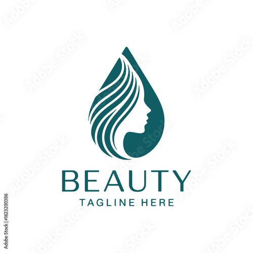 Modern and minimalist vector and abstract logo Unique beauty care logo