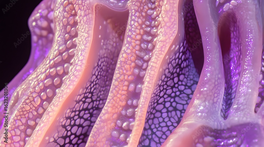 Fototapeta premium Abstract Purple and Pink Organic Texture Closeup