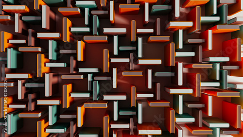 Discovering knowledge within colorful books surrounded by shadows