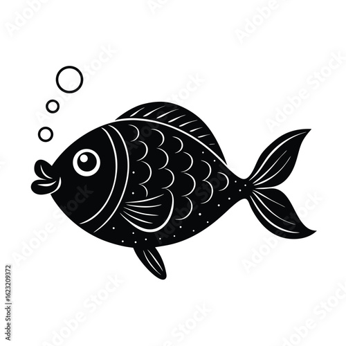 Cute Fish Blowing Kissy Bubbles