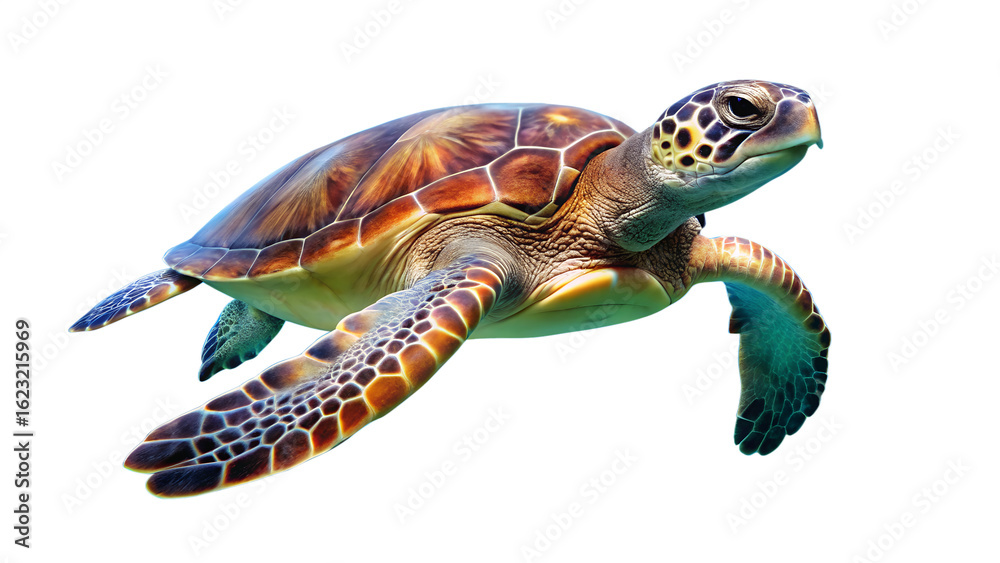 Fototapeta premium turtle isolated on white