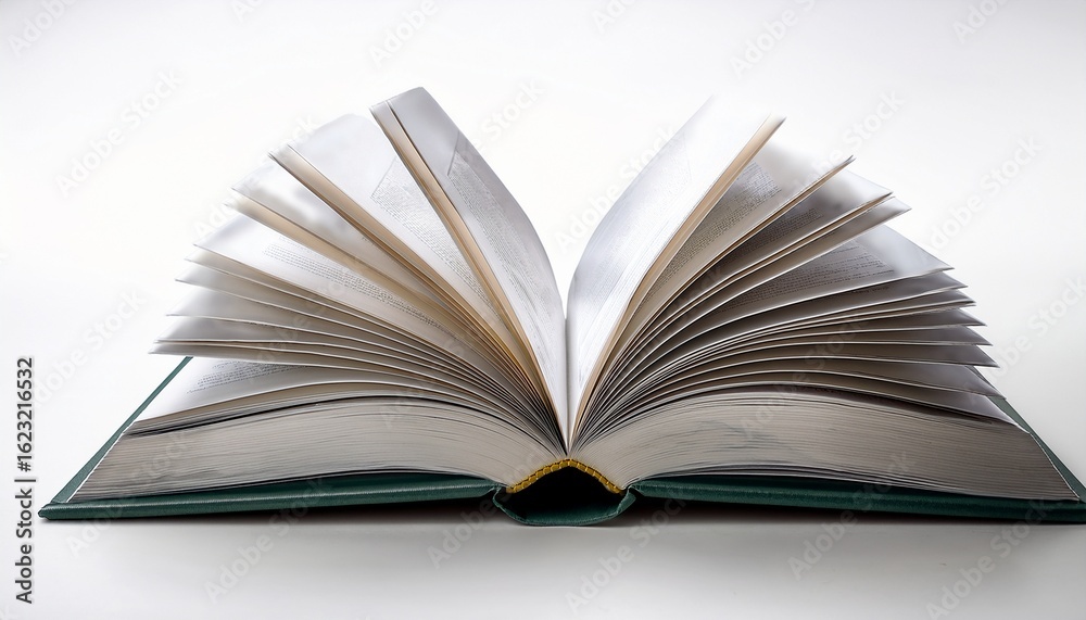 open book on white background open book on white background