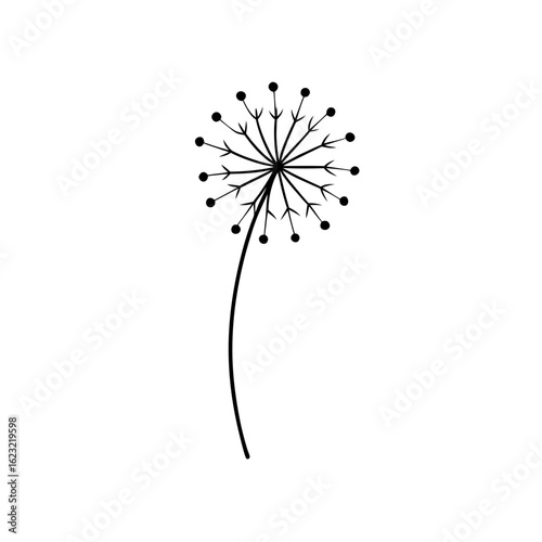 dandelion white with stylized gifting art
