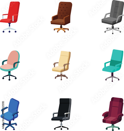 Exclusive Chair Vector Collection – Luxury, Designer, and Statement Chairs in Modern, Classic, and Artistic Styles for High-End Interiors