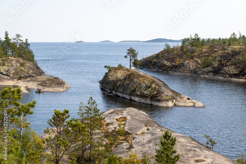 Ladoga lake skerries, fjords, bays and islands