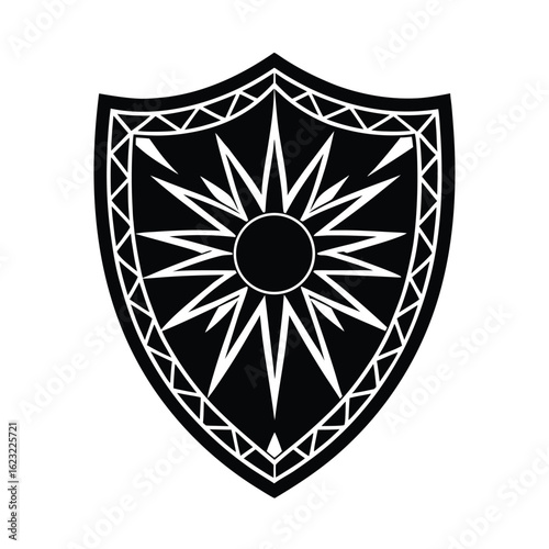 Tribal War Painted Escudo