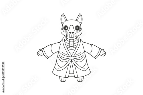 llama of a vector  illustration