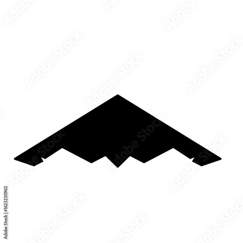 Plane Silloutte B2 image from front bottom