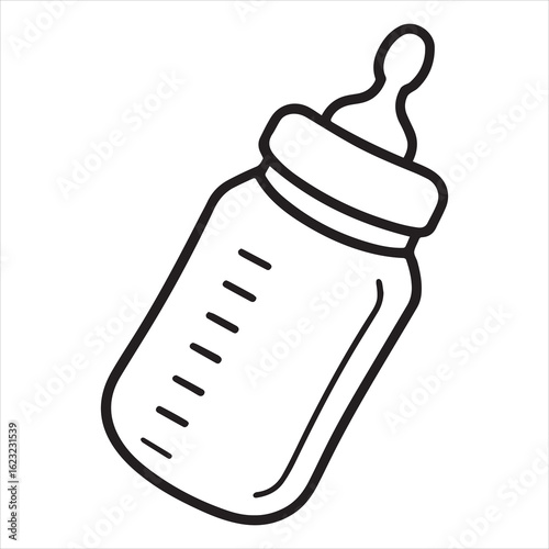 baby bottle vector illustration