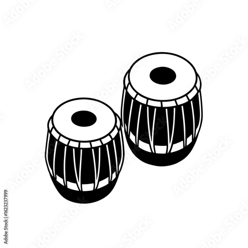 tabla percussion kit   classical indian instrument