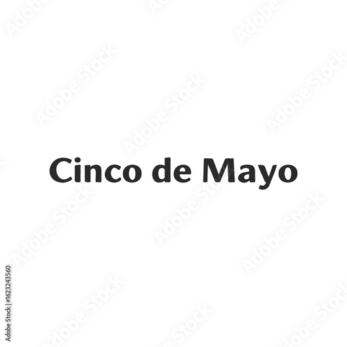 Cinco de mayo celebration with sombrero and maracas