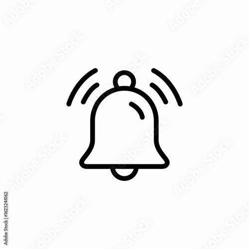 notify bell icon sign vector