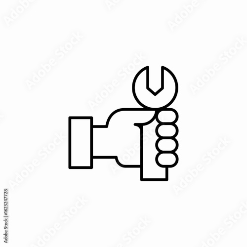 fix repair icon sign vector
