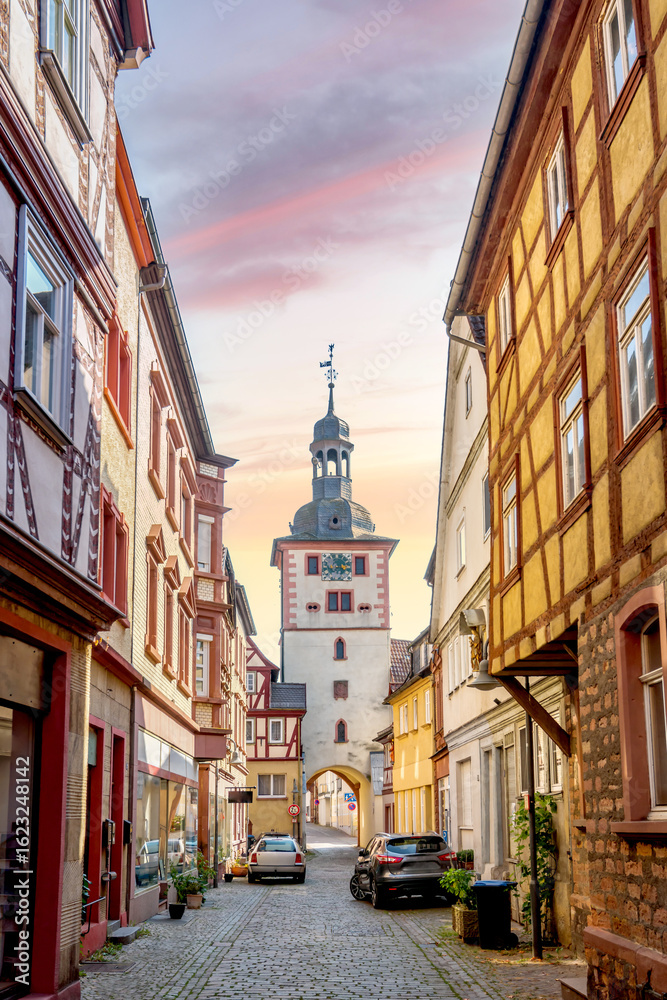 Fototapeta premium Altstadt, Klingenberg am Main, Bayern, Deutschland