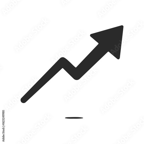 Upward trending arrow icon indicating growth or success