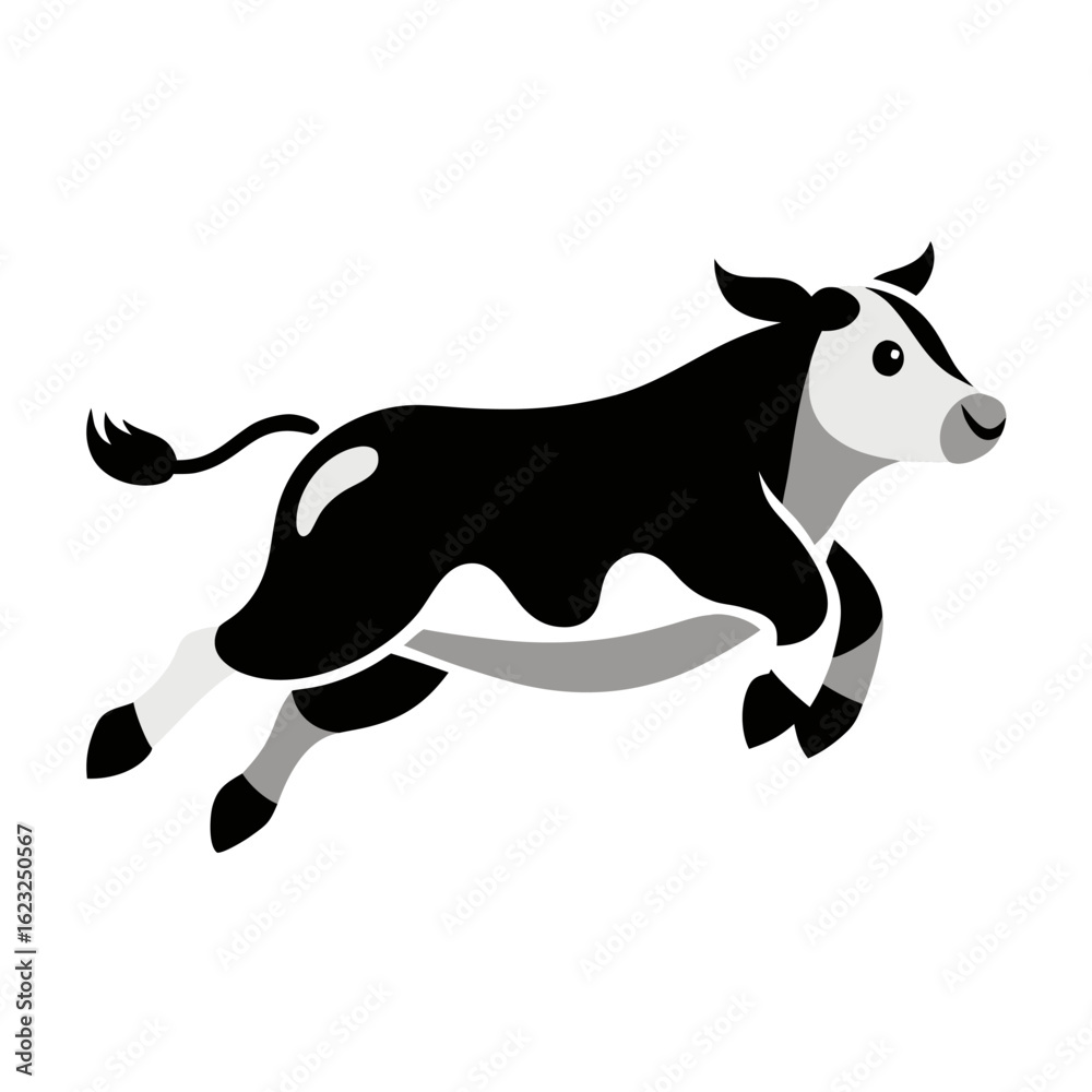 Fototapeta premium Jumping Cow