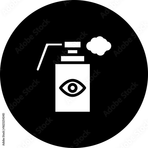 Tear Gas Vector Icon Design