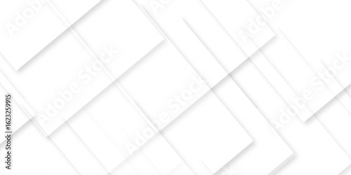 white background with faint geometric lines featuring intersecting patterns. white and grey glossy squares, abstract tech banner design. Graphic design element stripes concept for web, flyer. 