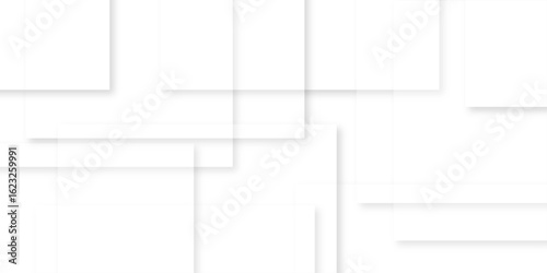 white background with faint geometric lines featuring intersecting patterns. white and grey glossy squares, abstract tech banner design. Graphic design element stripes concept for web, flyer. 