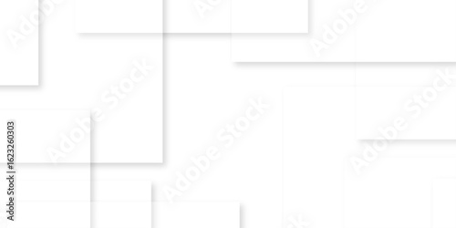 white background with faint geometric lines featuring intersecting patterns. white and grey glossy squares, abstract tech banner design. Graphic design element stripes concept for web, flyer. 