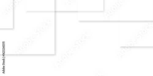 white background with faint geometric lines featuring intersecting patterns. white and grey glossy squares, abstract tech banner design. Graphic design element stripes concept for web, flyer. 