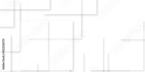 white background with faint geometric lines featuring intersecting patterns. white and grey glossy squares, abstract tech banner design. Graphic design element stripes concept for web, flyer. 