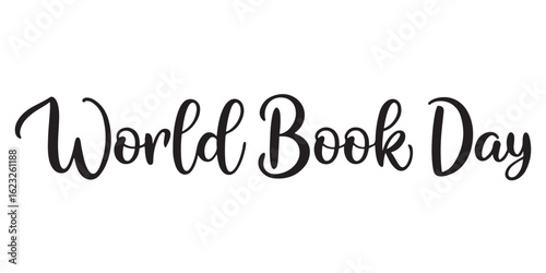Elegant World Book Day Calligraphy Celebrates Reading and Literary Culture Worldwide