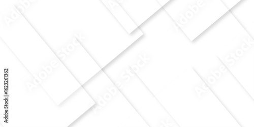 white background with faint geometric lines featuring intersecting patterns. white and grey glossy squares, abstract tech banner design. Graphic design element stripes concept for web, flyer. 