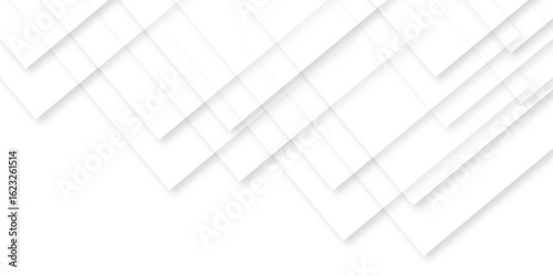 white background with faint geometric lines featuring intersecting patterns. white and grey glossy squares, abstract tech banner design. Graphic design element stripes concept for web, flyer. 