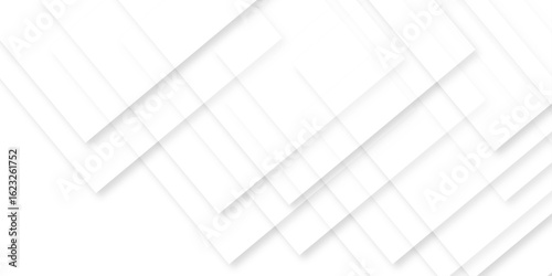 white background with faint geometric lines featuring intersecting patterns. white and grey glossy squares, abstract tech banner design. Graphic design element stripes concept for web, flyer. 