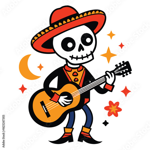 guitar player cartoon