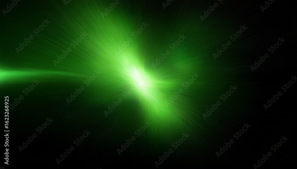 Fototapeta premium abstract dark background animation with light leak effects neon green color lens light leaks flash through black background