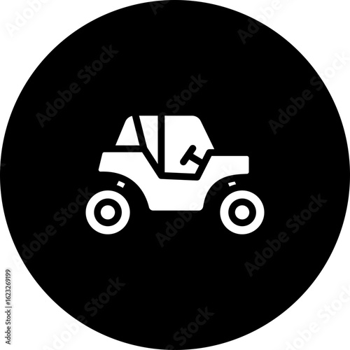 Dune Buggy Vector Icon Design