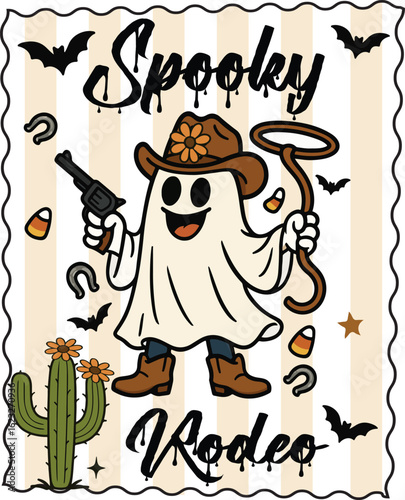 Spooky rodeo Halloween t-shirts
