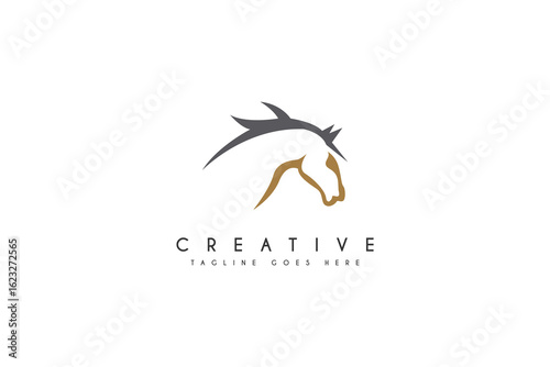 Beauty Horse Ranch Stable Stallion Logo design