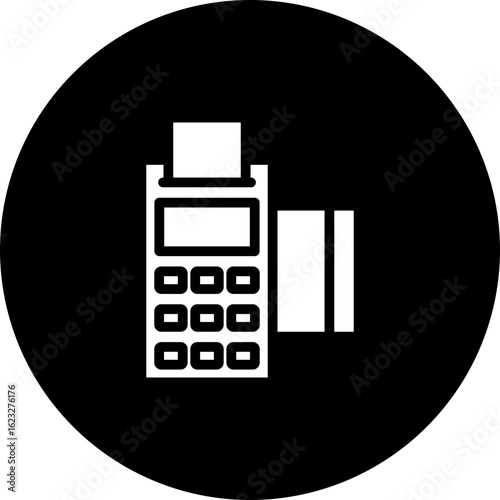 Pos Terminal Vector Icon Design
