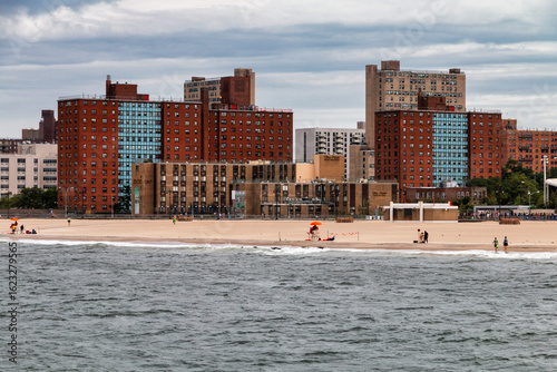 Coney Island beach in the city
