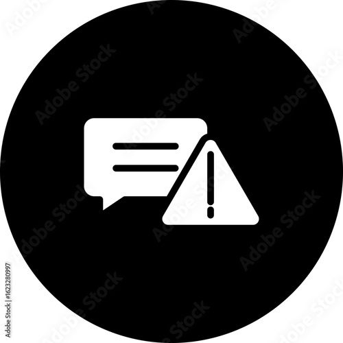 Error Message Vector Icon Design